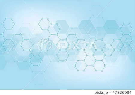 Abstract hexagons pattern for medical or scientific and technological modern design. Abstract Abstract hexagons pattern for medical or scientific and technological modern design. Abstract 47826084