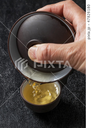 中国茶セット　Chinese tea set of beauty and health 47826180