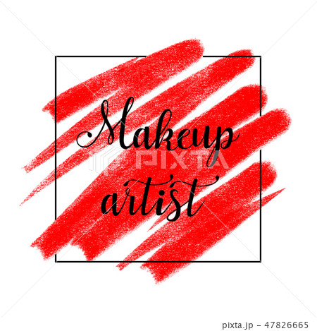 Beauty Logo With Lettering Makeup