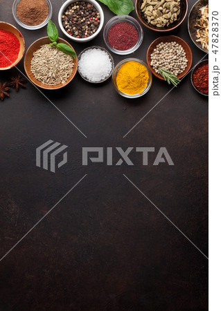 Set of various spices and herbs Set of various spices and herbs 47828370