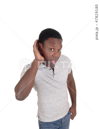 Black man can not hear what you say 47829180