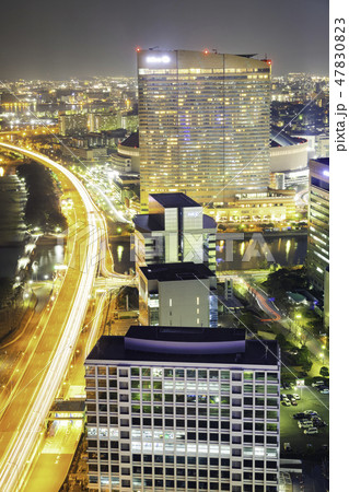 福岡タワーから見る福岡市の素晴らしい夜景 福岡タワーから見る福岡市の素晴らしい夜景 47830823