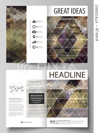 Business templates for bi fold brochure, magazine, flyer, booklet, report. Cover design template 47830862