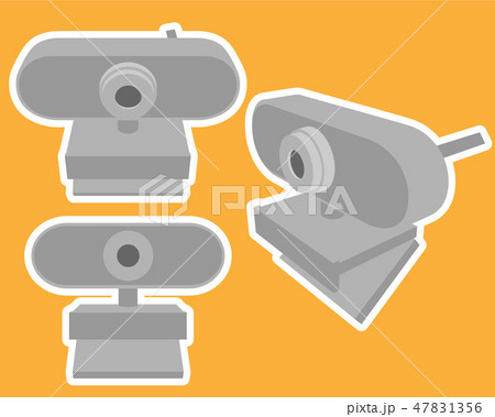 ウェブカメラのイラスト素材