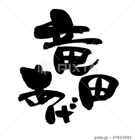 筆文字 竜田揚げ 竜田あげ イラストのイラスト素材 [47833091] - PIXTA