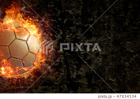 燃焼サッカーボール 47834534