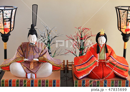 ひな祭り　木目込み人形　伝統工芸 47835699