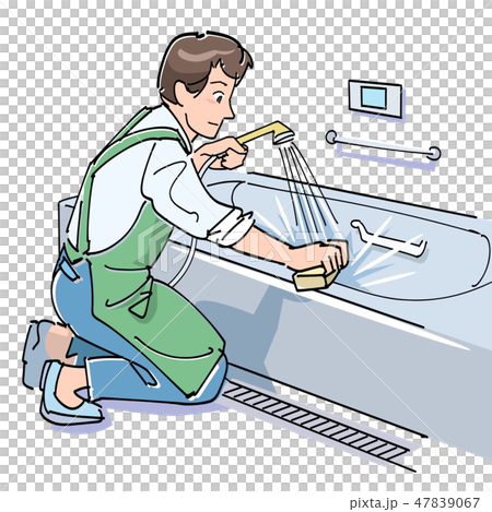 Cleaning the bath 47839067