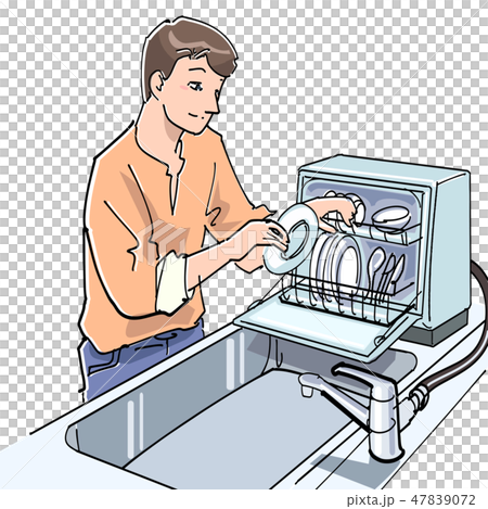 图库插图: 洗碗机