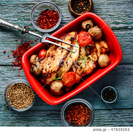 Grilled chicken breast 47839263