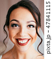 closeup portrait of beautiful bride 47841115