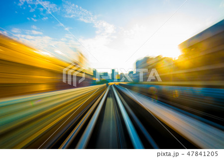 Speed motion in urban highway road tunnel 47841205