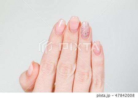 female white hands manicure need correction 47842008