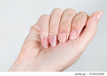 female white hands manicure need correction 47842009