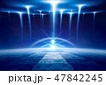 Abstract blue fantastic background 47842245
