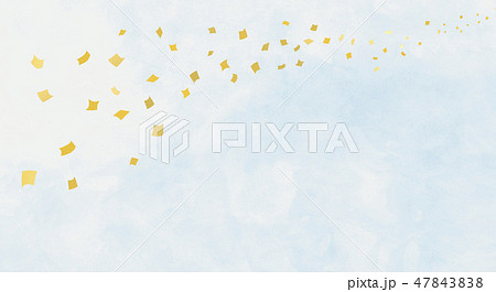 水彩の空と紙吹雪 47843838