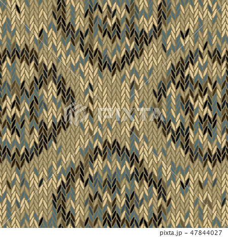 Seamless vector chevron pattern fabric textile 47844027