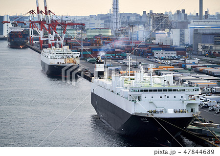 品川ふ頭の風景 貨物船 品川ふ頭の風景 貨物船 47844689