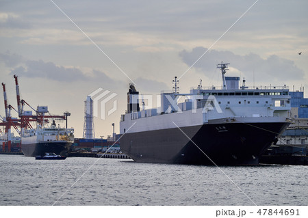 品川ふ頭の風景 貨物船 品川ふ頭の風景 貨物船 47844691