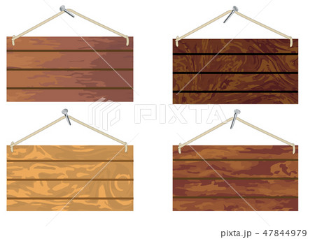 wooden sign message rope hanging 47844979