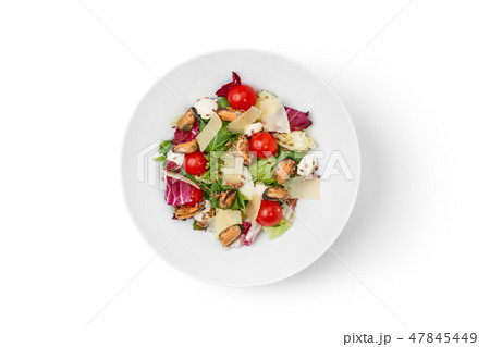 bowl with salad isolated 47845449