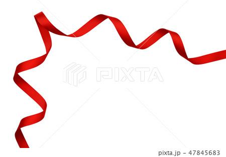 Red silk ribbon corner 47845683