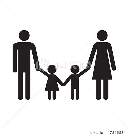 Happy family. Parents and kids. 47846884