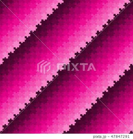 Pink seamless striped puzzle pattern 47847291