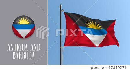 Antigua and Barbuda flag vector illustration 47850271