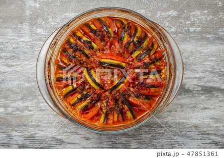 prepared baked ratatouille 47851361