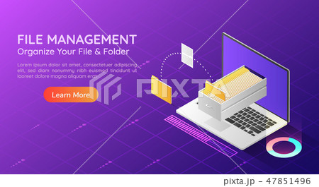 Banner laptop transfer file and organize folder 47851496