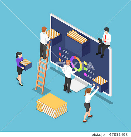 Businessman are organize document files and folder 47851498