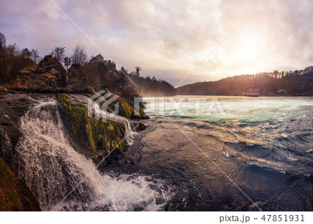 Rhinefall Waterfall in Switzerland 47851931