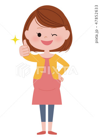 妊婦さん goodサイン 妊婦さん goodサイン 47852633