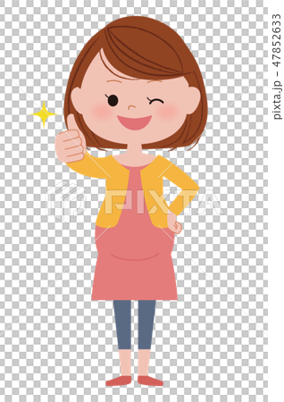 妊婦さん goodサイン 妊婦さん goodサイン 47852633