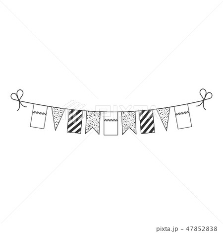 Decorations bunting flags for Qatar national day 47852838