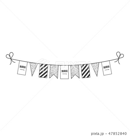 Decorations bunting flag Saudi Arabia national day 47852840