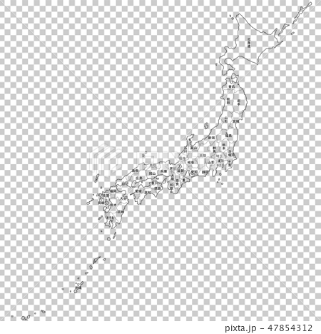 日本地図 47854312