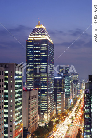 テヘラン路 都心 夜景 47854608