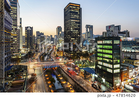 夜景 ソウル 都心 47854620