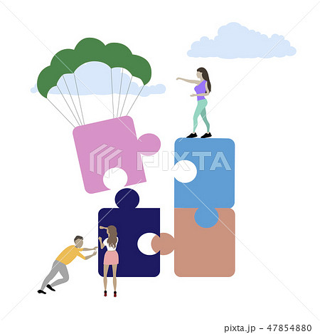 Partnership business development concept. Team wor 47854880