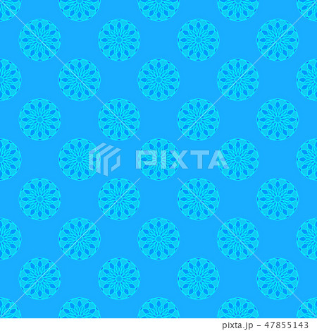 Floral pattern on the light blue background 47855143