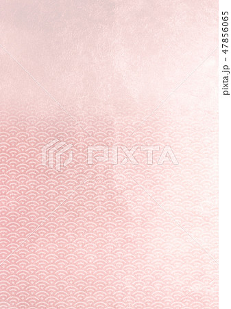 青海波　箔　赤　イメージ　（背景素材） 47856065