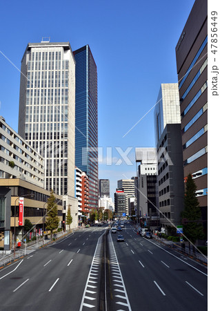 三田歩道橋から見た第一京浜 47856449