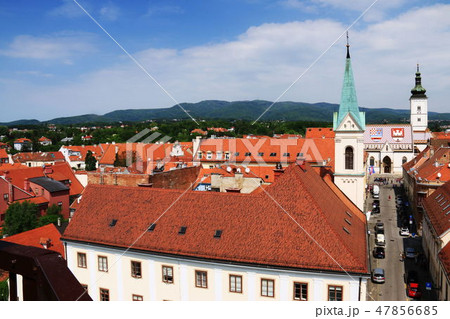 クロアチア　ザグレブの風景 47856685