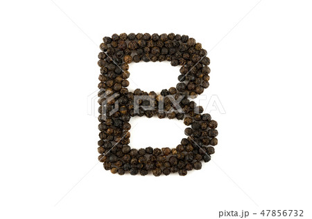 ブラックペッパーのアルファベット B ブラックペッパーのアルファベット B 47856732