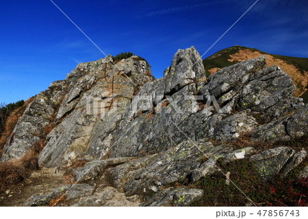 東北飯豊連峰　飯豊山山頂への道　御秘所 47856743