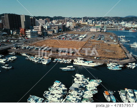 鹿児島市住吉町の漁港空撮 47857957