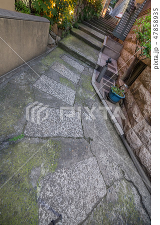 路地裏の石畳　Path of Kagurazaka tokyo japan nihon 47858935