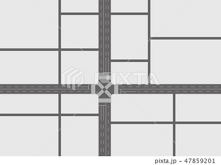 デフォルメ 道 道路 のイラスト素材